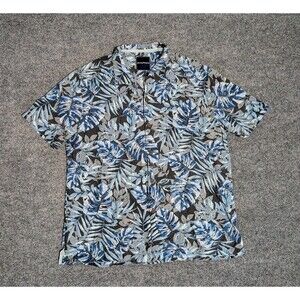 Tommy Bahama Hawaiian Shirt Silk Mens Large Floral